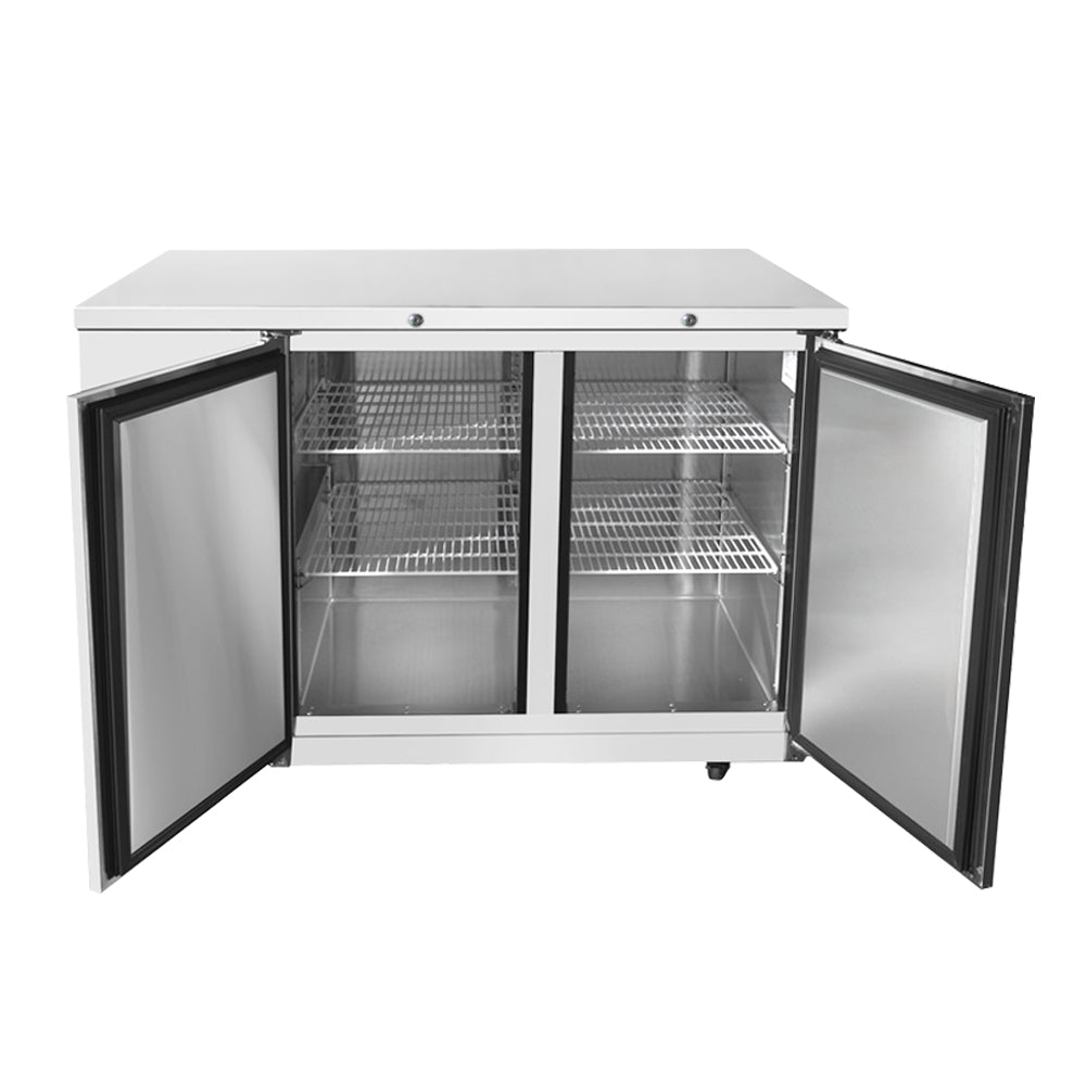 Frigos FGA-BBR-2D-48 50 Two Solid Door Stainless Steel Back Bar Refrigerator