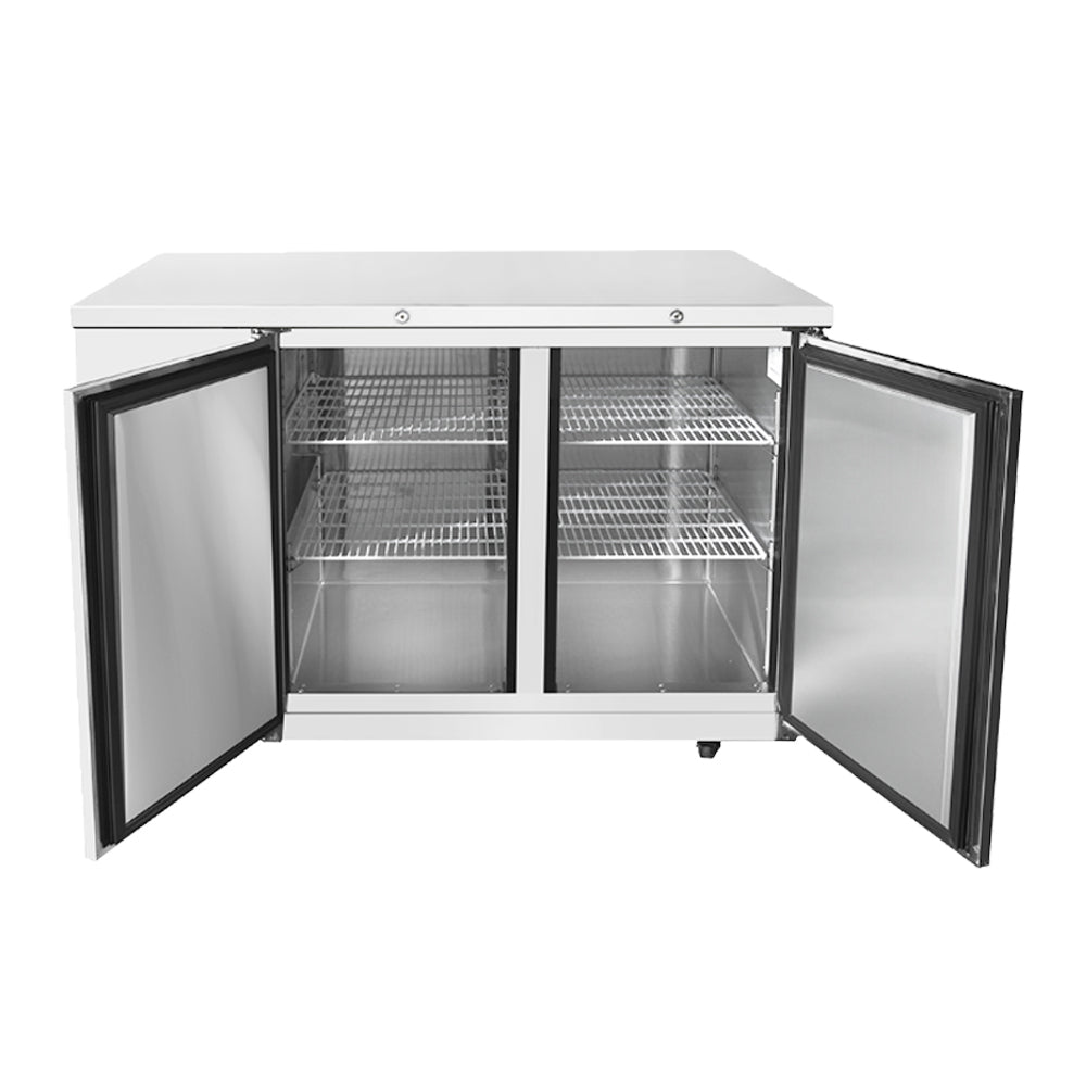 Frigos FGA-BBR-2D-59 58 Two Solid Door Stainless Steel Back Bar Refrigerator
