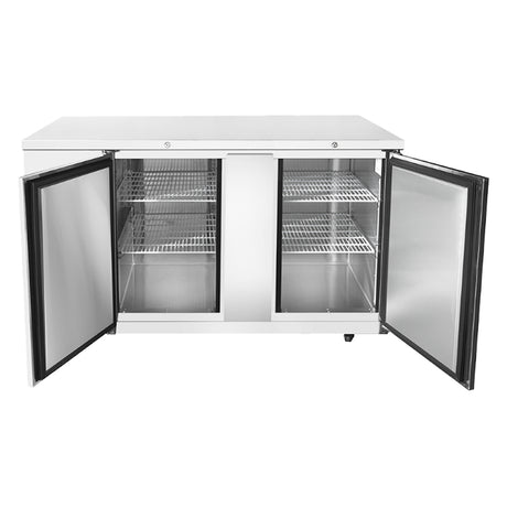 Frigos FGA-BBR-2D-69 68 Two Solid Door Stainless Steel Back Bar Refrigerator