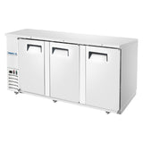 Frigos FGA-BBR-3D-90 89 Three Door Stainless Steel Back Bar Refrigerator