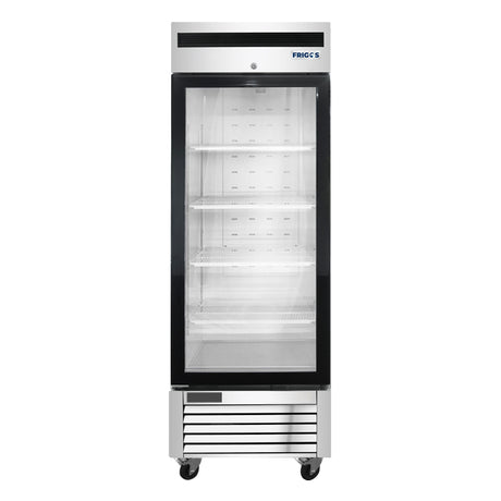 Frigos FGA-BMF-1GD-27-L 27 One Glass Door Stainless Steel Reach-In Merchandiser Freezer 19 Cu. Ft. Left Hinged