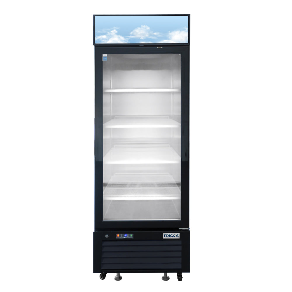 Frigos FGA-MGDF-1D-27 27 One Glass Door Black Steel Exterior Freezer Merchandiser 19 Cu. Ft.