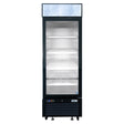 Frigos FGA-MGDR-1D-24 24 One Hinged Glass Door Black Steel Exterior Merchandiser Cooler 11 Cu. Ft.