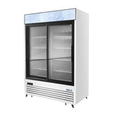 Frigos FGA-MGDR-2D-54-SS 54.38 Two Sliding Glass Door Stainless Steel Reach-In Merchandiser Refrigerator 45 Cu. Ft.