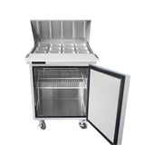 Frigos FGA-SPT-12P-28-MT 28 One Door Mega Top Refrigerator Sandwich Prep Table (12) 16 Size Pans