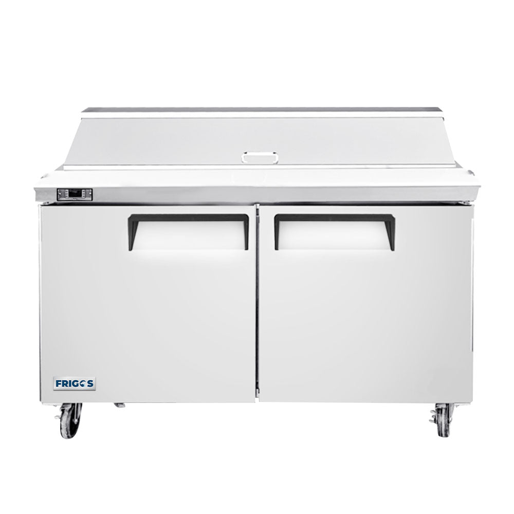 Frigos FGA-SPT-12P-48 48 Two Door Refrigerated Sandwich Prep Table (12) 16 size pans