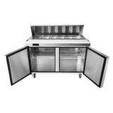 Frigos FGA-SPT-16P-60 60 Two Door Refrigerated Sandwich Prep Table (16) 16 size pans