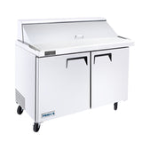 Frigos FGA-SPT-18P-48-MT 48 Two Door Mega Top Refrigerator Sandwich Prep Table (18) 16 size pans