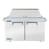 Frigos FGA-SPT-18P-48-MT 48 Two Door Mega Top Refrigerator Sandwich Prep Table (18) 16 size pans