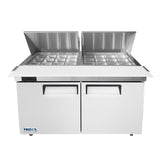 Frigos FGA-SPT-24P-60-MT 60 Two Door Mega Top Refrigerator Sandwich Prep Table (24) 16 size pans