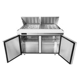 Frigos FGA-SPT-24P-60-MT 60 Two Door Mega Top Refrigerator Sandwich Prep Table (24) 16 size pans