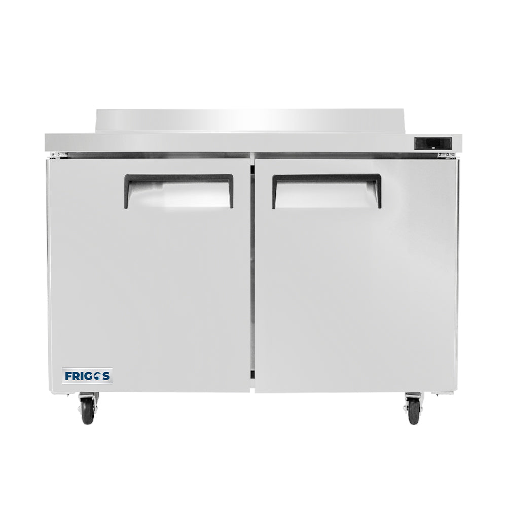 Frigos FGA-WTF-2D-48 48 Two Door Worktop Freezer with Backsplash