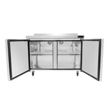 Frigos FGA-WTF-2D-48 48 Two Door Worktop Freezer with Backsplash