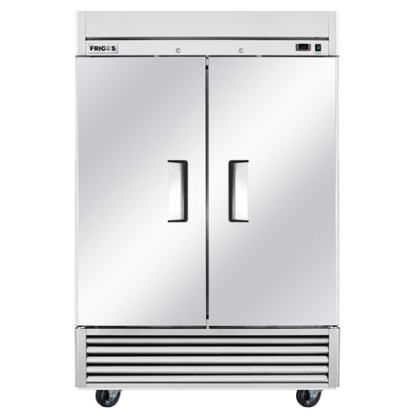 Frigos Platinum FG-FZ-2DV 54 Solid 2 Door Reach-In Commercial Stainless Steel Freezer 41.9 Cu Ft
