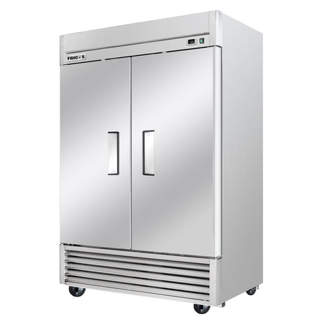 Frigos Platinum FG-FZ-2DV 54 Solid 2 Door Reach-In Commercial Stainless Steel Freezer 41.9 Cu Ft