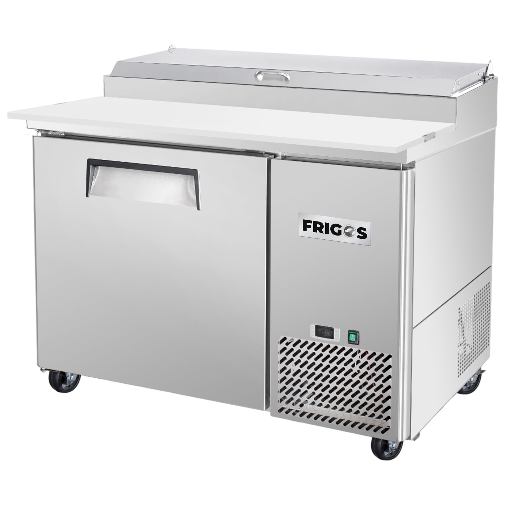 Frigos Platinum FG-PZPTS-44 44 1 Door Refrigerated Pizza Prep Table
