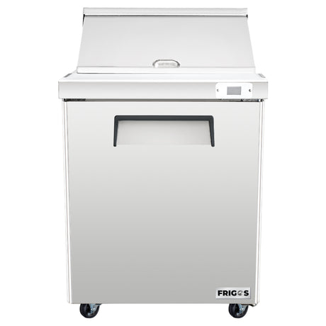 Frigos Platinum FG-SWPT-27-MTV 27 Mega Top 1 Door Stainless Steel Refrigerated Sandwich Prep Table
