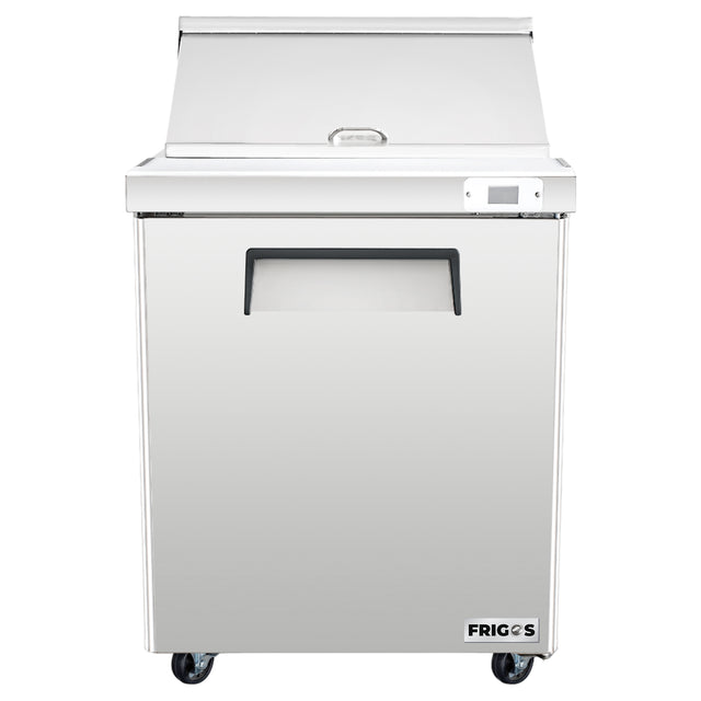 Frigos Platinum FG-SWPT-27-MTV 27 Mega Top 1 Door Stainless Steel Refrigerated Sandwich Prep Table