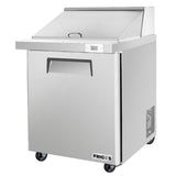Frigos Platinum FG-SWPT-27-MTV 27 Mega Top 1 Door Stainless Steel Refrigerated Sandwich Prep Table