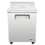 Frigos Platinum FG-SWPT-27V 27 1 Door Stainless Steel Refrigerated Sandwich Prep Table