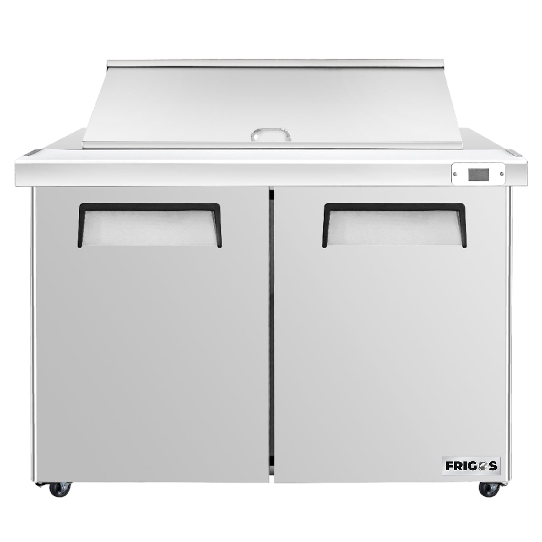 Frigos Platinum FG-SWPT-36-MTV 36.25 Mega Top 2 Door Stainless Steel Refrigerated Sandwich Prep Table