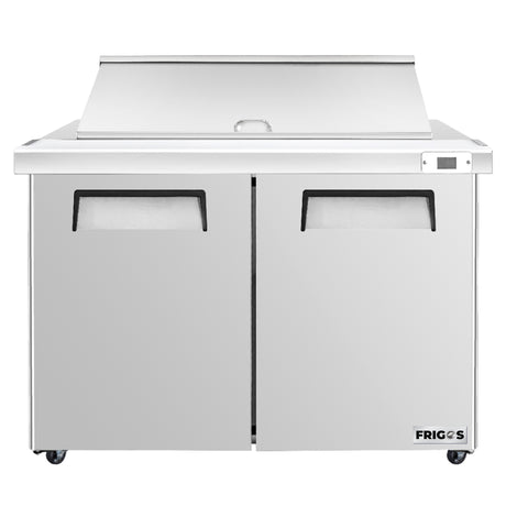 Frigos Platinum FG-SWPT-36-MTV 36.25 Mega Top 2 Door Stainless Steel Refrigerated Sandwich Prep Table