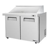 Frigos Platinum FG-SWPT-36-MTV 36.25 Mega Top 2 Door Stainless Steel Refrigerated Sandwich Prep Table