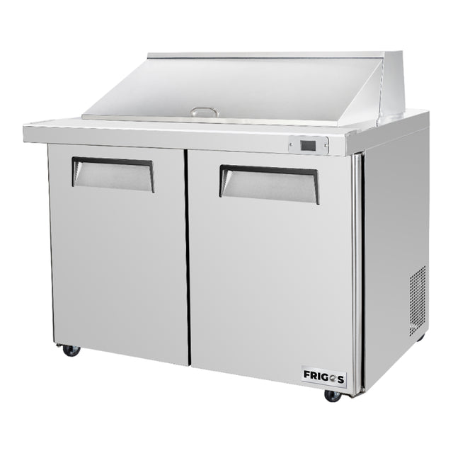 Frigos Platinum FG-SWPT-36-MTV 36.25 Mega Top 2 Door Stainless Steel Refrigerated Sandwich Prep Table