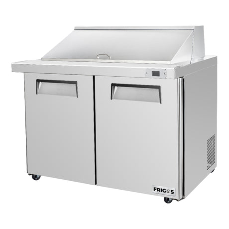 Frigos Platinum FG-SWPT-48-MTV 47.25 Mega Top 2 Door Stainless Steel Refrigerated Sandwich Prep Table