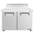 Frigos Platinum FG-SWPT-48-MTV 47.25 Mega Top 2 Door Stainless Steel Refrigerated Sandwich Prep Table
