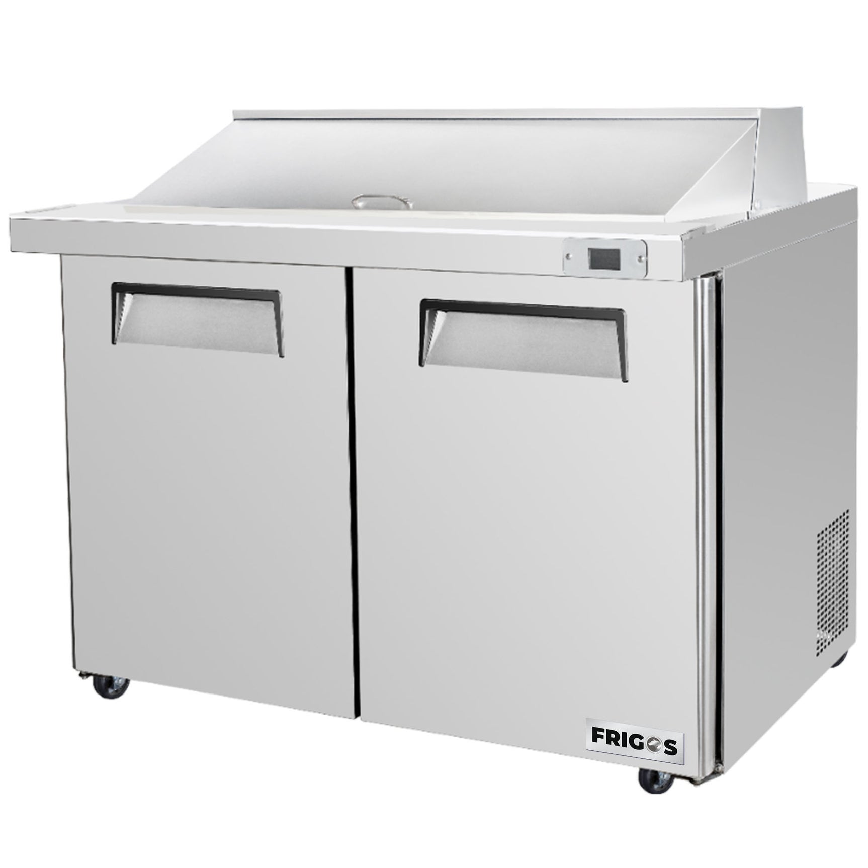 Frigos Platinum FG-SWPT-48V 47.25 2 Door Stainless Steel Refrigerated Sandwich Prep Table