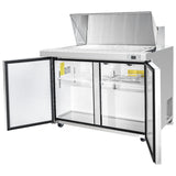Frigos Platinum FG-SWPT-48V 47.25 2 Door Stainless Steel Refrigerated Sandwich Prep Table