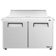 Frigos Platinum FG-SWPT-60-MTV 60.2" Mega Top 2 Door Stainless Steel Refrigerated Sandwich Prep Table