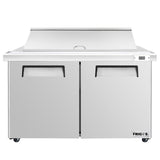Frigos Platinum FG-SWPT-60-MTV 60.2" Mega Top 2 Door Stainless Steel Refrigerated Sandwich Prep Table