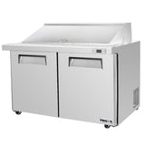 Frigos Platinum FG-SWPT-60-MTV 60.2" Mega Top 2 Door Stainless Steel Refrigerated Sandwich Prep Table