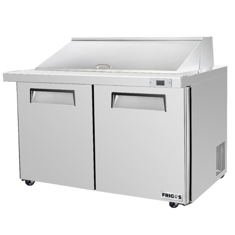 Frigos Platinum FG-SWPT-60-MTV 60.2" Mega Top 2 Door Stainless Steel Refrigerated Sandwich Prep Table