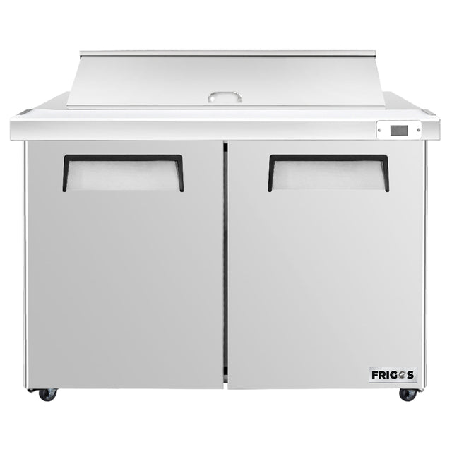 Frigos Platinum FG-SWPT-60V 60.2 2 Door Stainless Steel Refrigerated Sandwich Prep Table