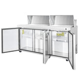 Frigos Platinum FG-SWPT-72-MTV 71.5 Mega Top 3 Door Stainless Steel Refrigerated Sandwich Prep Table