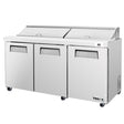 Frigos Platinum FG-SWPT-72V 71.5 3 Door Stainless Steel Refrigerated Sandwich Prep Table