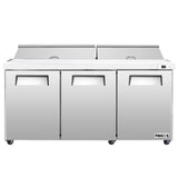 Frigos Platinum FG-SWPT-72V 71.5 3 Door Stainless Steel Refrigerated Sandwich Prep Table