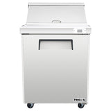 Frigos Platinum FG-SWPTS-29-MT 29 1 Door Mega Top Refrigerated Sandwich Prep Table