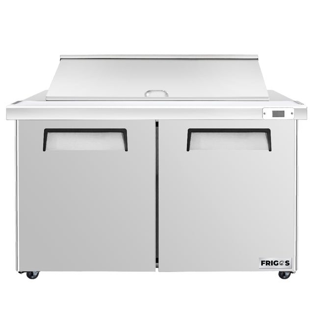 Frigos Platinum FG-SWPTS-60-MT 60 2 Door Mega Top Refrigerated Sandwich Prep Table