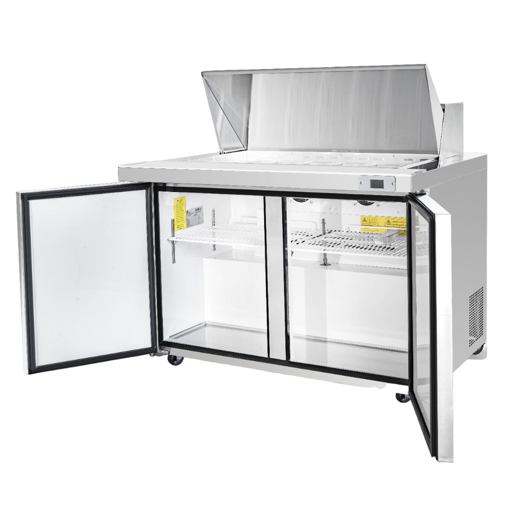 Frigos Platinum FG-SWPTS-60 60" 2 Door Refrigerated Sandwich Prep Table