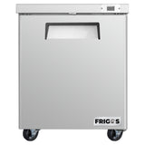 Frigos Platinum FG-UCFZ-27V 27 One Door Stainless Steel Undercounter Freezer