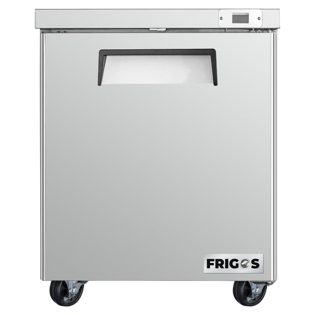 Frigos Platinum FG-UCFZ-27V 27 One Door Stainless Steel Undercounter Freezer