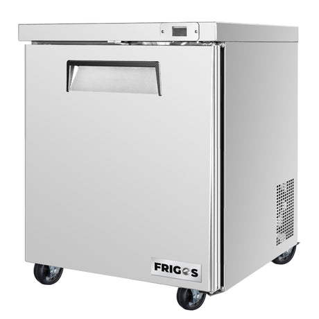 Frigos Platinum FG-UCFZ-27V 27 One Door Stainless Steel Undercounter Freezer