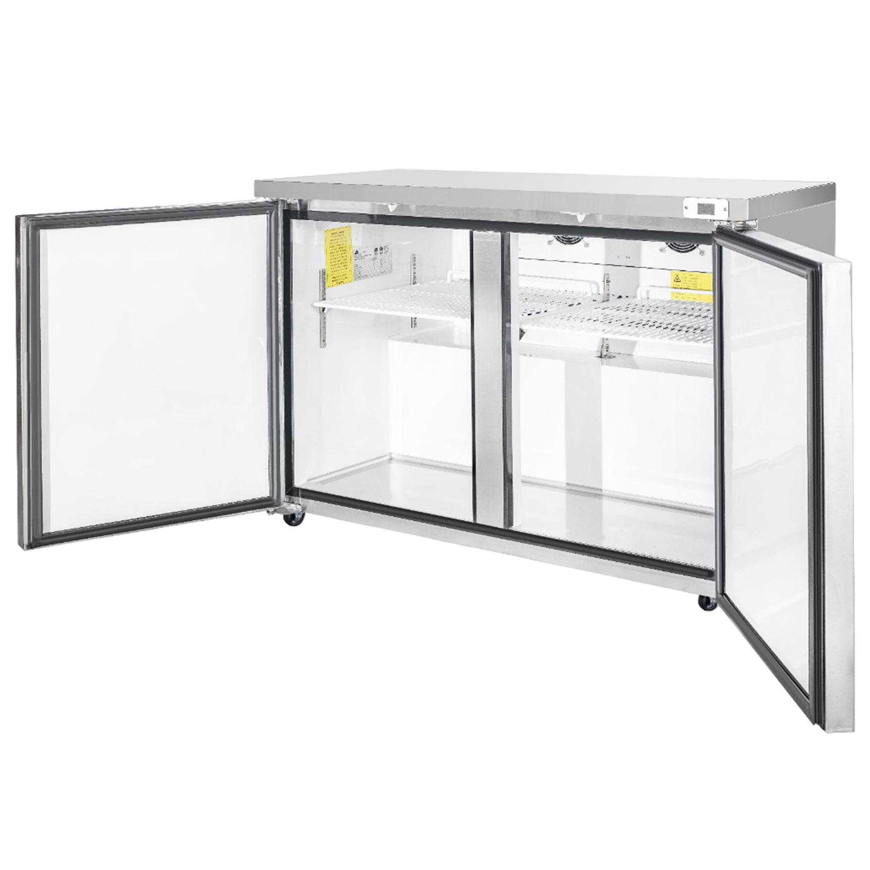 Frigos Platinum FG-UCRF-48V 47.25 2 Door Stainless Steel Undercounter Refrigerator