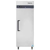 Commercial Reach in Freezer 1 Section Solid Door, 23 Cu Ft Frigos Premium FGP-FZ-1D Stainless Steel Interior and Exterior