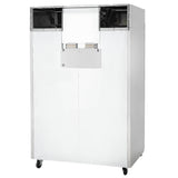 Commercial Reach in Freezer 2 Section Solid Door, 49 Cu Ft Frigos Premium FGP-FZ-2D Stainless Steel Interior and Exterior