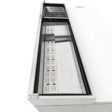 Pizza Prep Table Refrigerator 67" Width, 2 Door Frigos Premium FGP-PZ-2D Stainless Steel Interior and Exterior